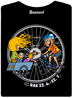 Cyklistický horoskop: Rak dámske tričko Black