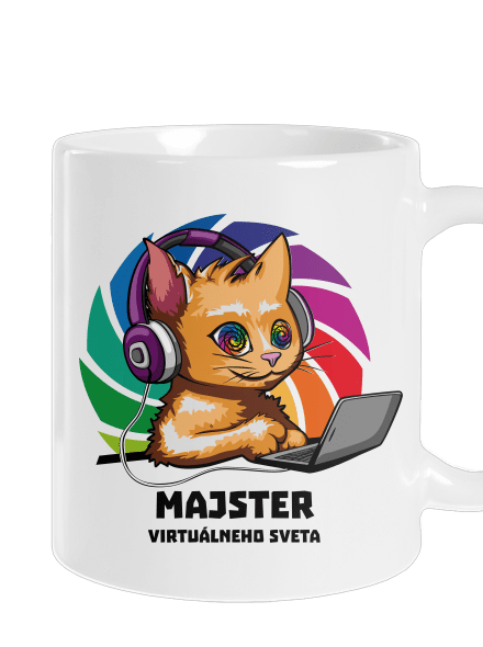 Majster virtuálneho sveta klasický hrnček White