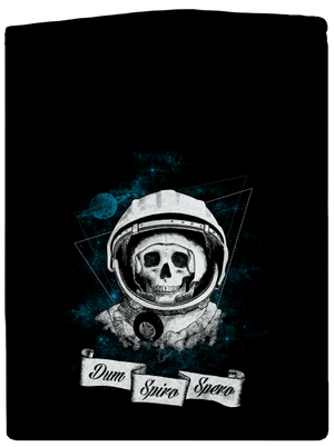 Dum Spiro Spero pánska mikina na zips Black