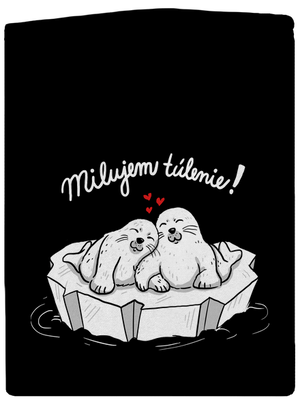 Milujem túlenie dámska mikina na zips Black