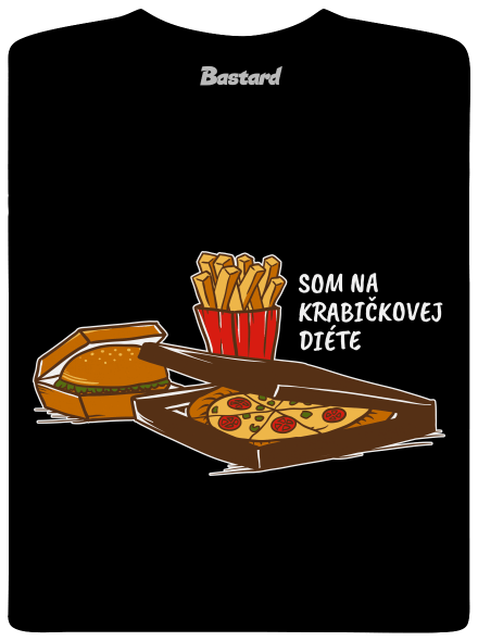 Krabičková diéta detské tričko Black