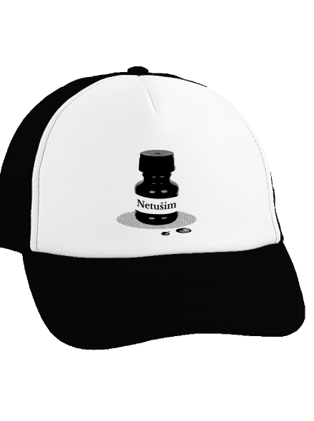 Netušim šiltovka truckerka Black cap