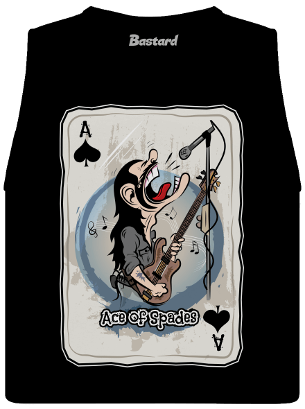 Ace of Spades dámske tielko voľné Black