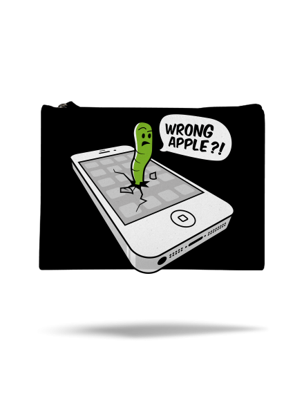 Wrong Apple taštička Black