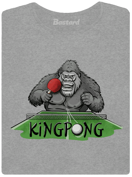 King pong dámske tričko Dark Gray Melange