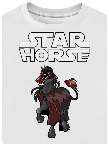 Star horse unisex tričko oversized White