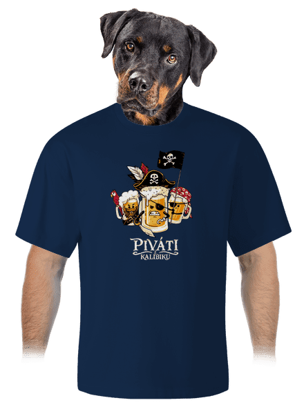 Piváti z Karibiku unisex tričko oversized Midnight Blue
