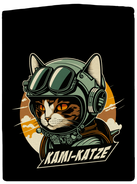 Kami-Katze dámska mikina na zips Black