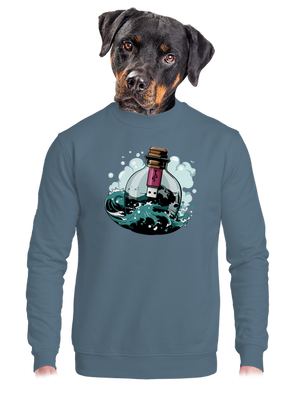 unisex mikina bez kapucne