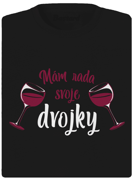 Dvojky dámske športové tričko Black