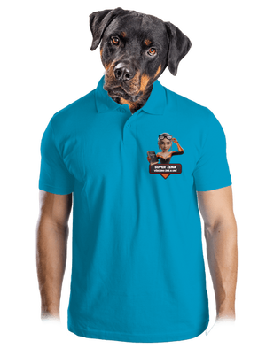 Super mama pánska polokošeľa Blue Atol