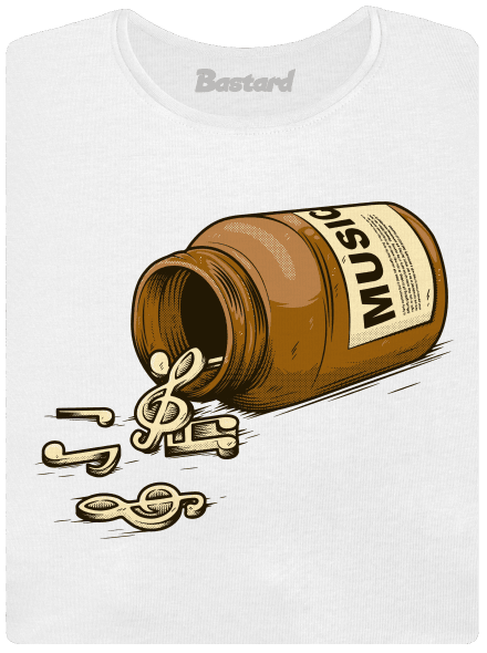 Music Pills dámske tričko White