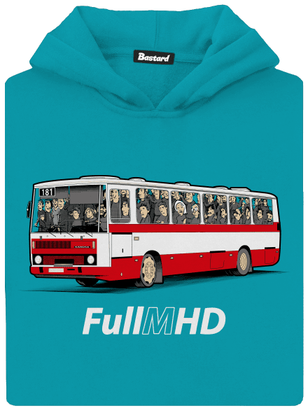 Full MHD detská mikina klokanka Hawaiian Blue