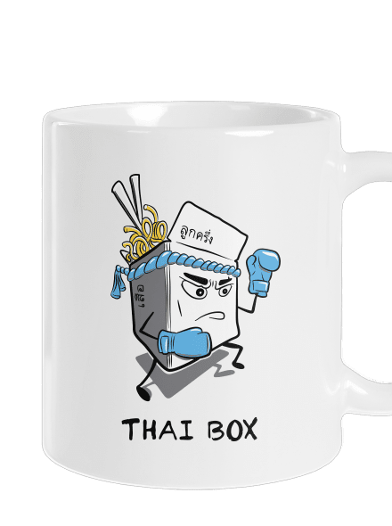 Thai box klasický hrnček White