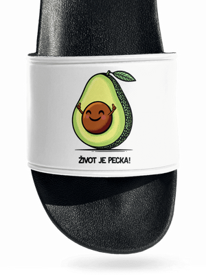 Život je pecka šľapky White