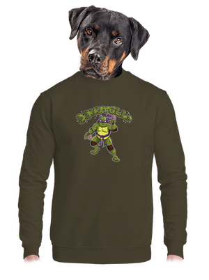 Donutello unisex mikina bez kapucne Urban Khaki