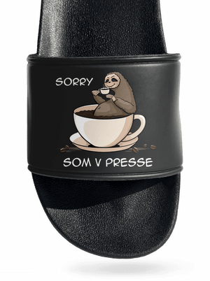 V presse šľapky Black