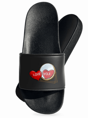 Love vole šľapky Black
