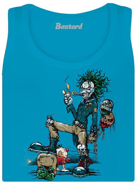 Evil Clown dámske tielko klasické Blue Atol