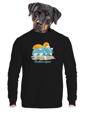 unisex mikina bez kapucne