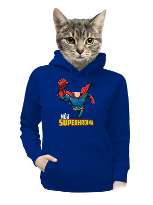 Môj superhrdina dámska mikina klokanka Royal Blue Mal