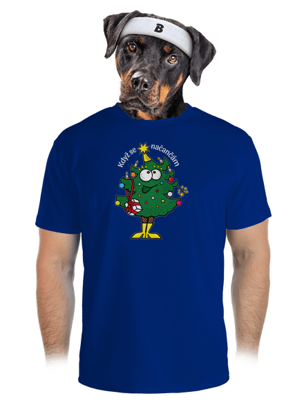 Když se načančám pánske športové tričko Royal Blue Mal