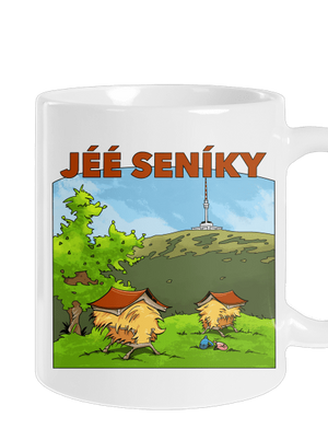 Jeseníky klasický hrnček White