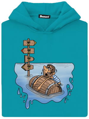 Trosačník detská mikina klokanka Hawaiian Blue