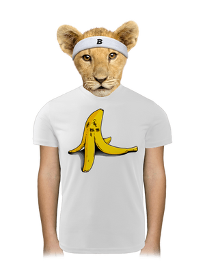 Banán zabijak detské športové tričko White