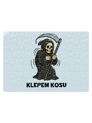 Klepem kosu puzzle White