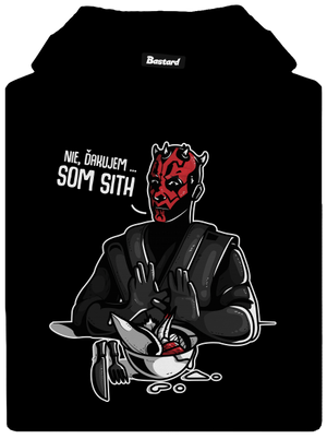 Som sith pánska mikina klokanka Black