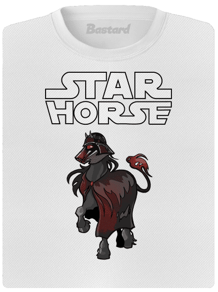 Star horse dámske športové tričko White