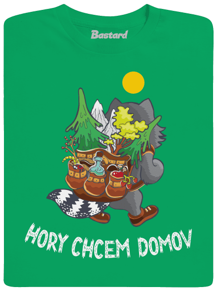 Hory chcem domov detské tričko Kelly Green