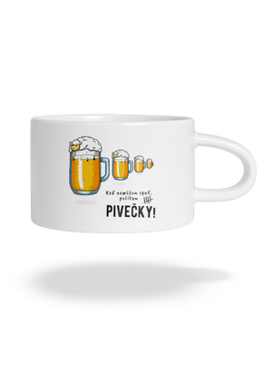 Pivečka hrnček makronka White