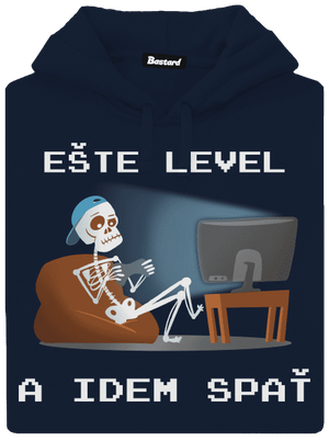 Ešte level pánska mikina klokanka Navy