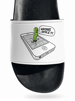 Wrong Apple šľapky White