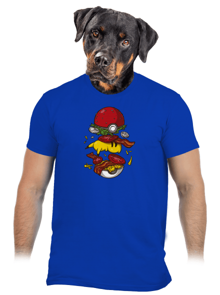 Pokémon burger pánske tričko Royal Blue