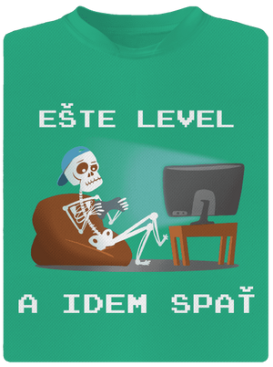 Ešte level pánske športové tričko Mint Mal