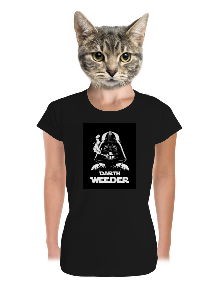 Darth Weeder dámske tričko prémium Black
