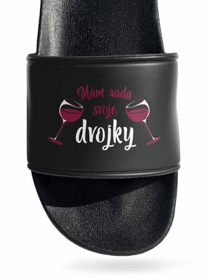 Dvojky šľapky Black