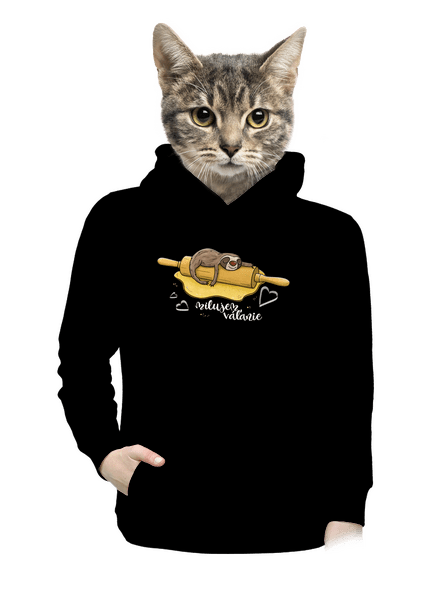 Milujem váľanie dámska mikina klokanka Black