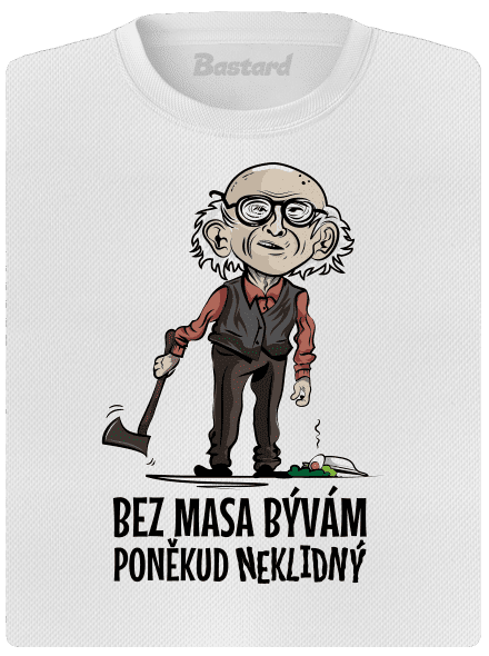 Neklidný bez masa dámske športové tričko White
