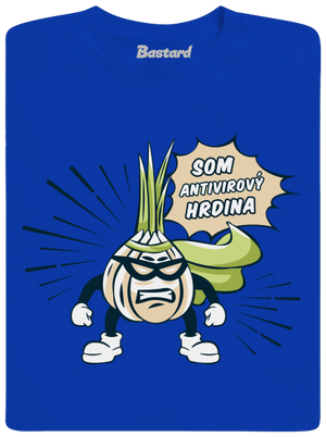 Antivirový hrdina pánske dlhý rukáv Royal Blue