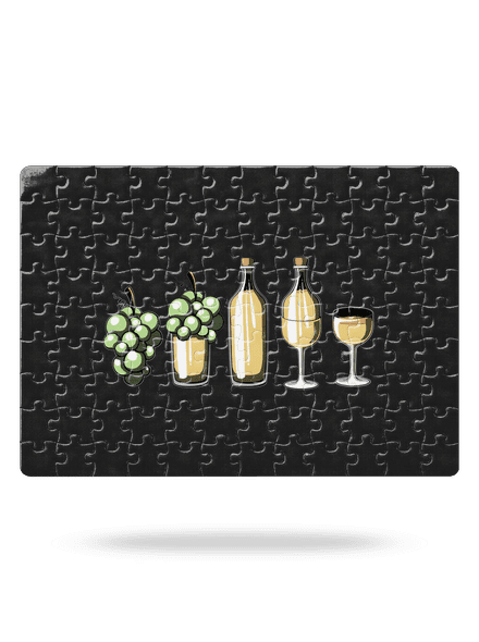 Evolúcia bieleho vína puzzle White