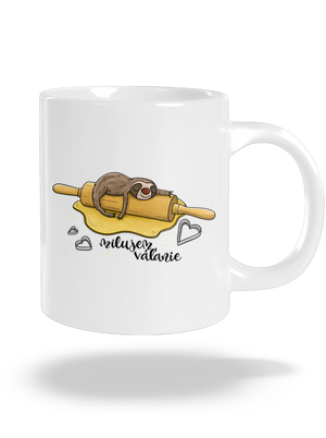 Milujem váľanie veľký hrnček White