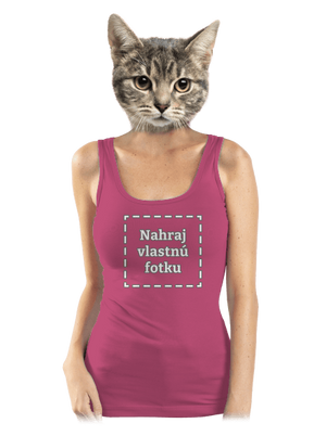 Vlastná potlač dámske tielko klasické Magenta