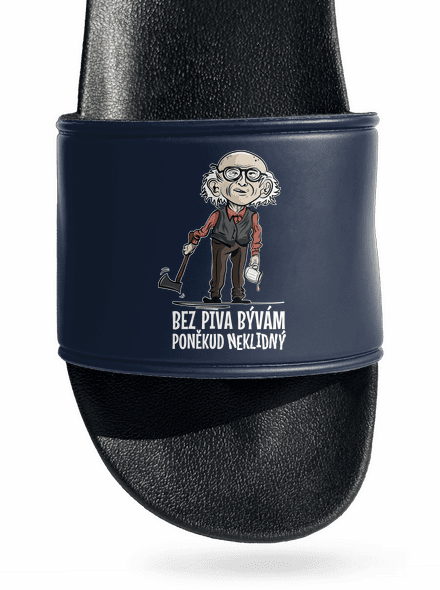 Neklidný bez piva šľapky Navy