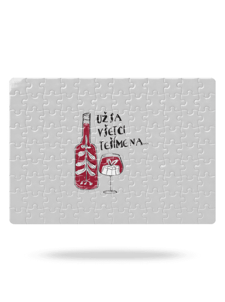 Vianoce vo víne puzzle White