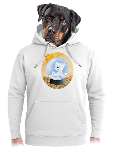 Medveď v guli unisex mikina premium Snowwhite