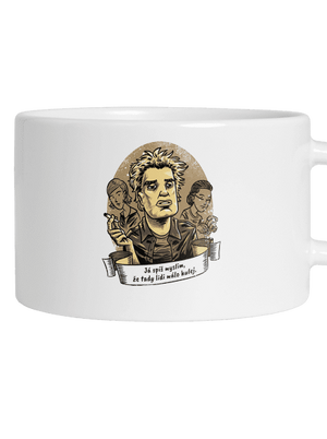 B14: Samotáři hrnček makronka White